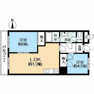 ビューハイツタナカ【2階】の間取り