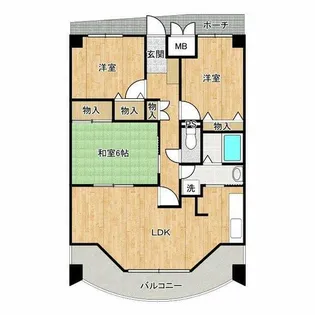 リーフ天王寺【5階】の間取り