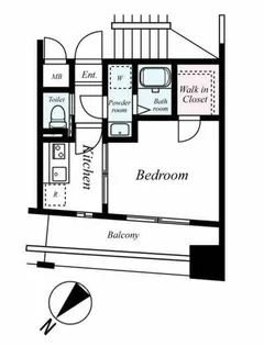 サヴォイザフォースフォー【2階】の間取り