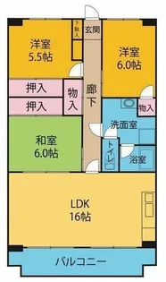 OS・SKYフレックス藤ヶ丘【3階】の間取り