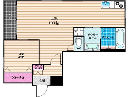 リアンヒルズ【1階】の間取り