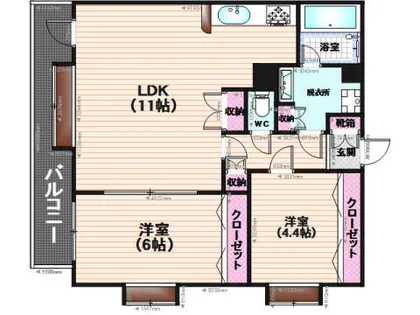 クリエート高宮【5010号室】の間取り