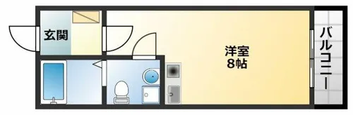 第2アモルフ【3階】の間取り