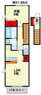 カレントハウス【2階】の間取り