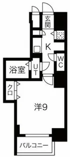 アドバンス心斎橋グランガーデン【4階】の間取り