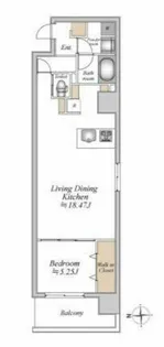 GLAM STELLA松屋町【4階】の間取り