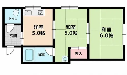 内田ビル【2階】の間取り