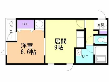 ラ・メラビリア【304号室】の間取り