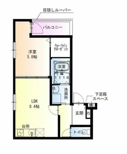 フジパレス羽衣駅南【2階】の間取り