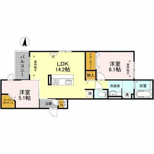 ヴィエン南田辺【3階】の間取り