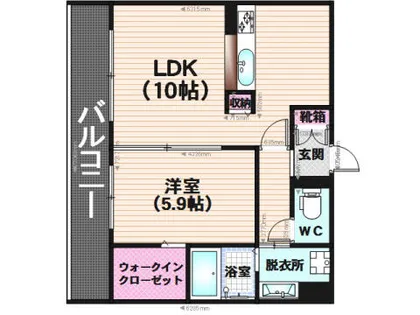 ディールーム博多麦野壱番館【101号室】の間取り