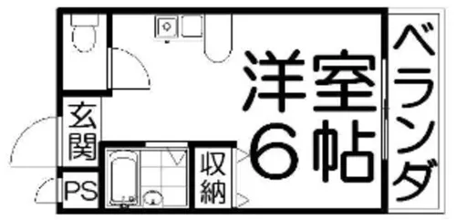 シャンテー中宮2【5階】の間取り