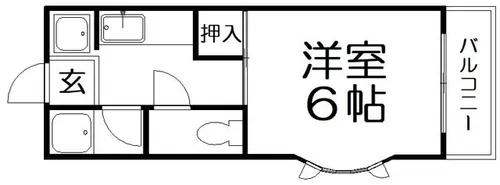 ホウトクマンション【1階】の間取り
