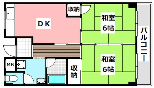 コリーヌハイツ【1階】の間取り