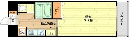 ラナップスクエア天満プライム【5階】の間取り