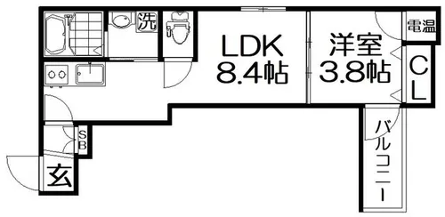 asecia萱島【3階】の間取り
