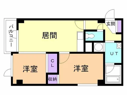 コーポハーバー【305号室】の間取り