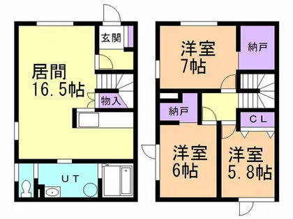 ハイツプラタナスⅡ【B号室】の間取り