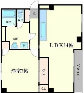 ブランドールM【5階】の間取り