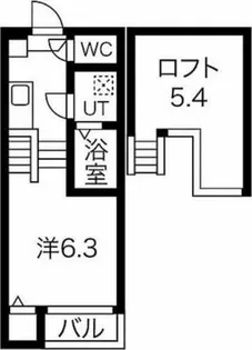 ハーモニーテラス十番Ⅱ【2階】の間取り