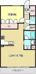 レ・ジェイド名古屋【14階】の間取り