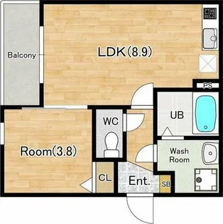 ジーメゾン名古屋豊田 QRコードに詳細有【1階】の間取り