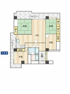 福岡県久留米市国分町【マンション】の間取り