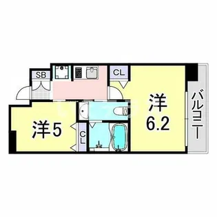 エステムプラザ神戸西Ⅴミラージュ【11階】の間取り