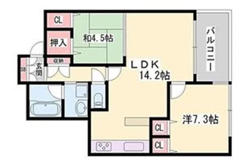 エンブレイス姫路駅前【302号室】の間取り