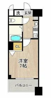 1Kの間取り画像