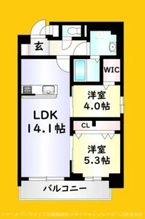 Mys Casetta Kokura【2階】の間取り