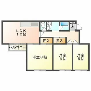 グリーンハイツ妙法寺B【3階】の間取り