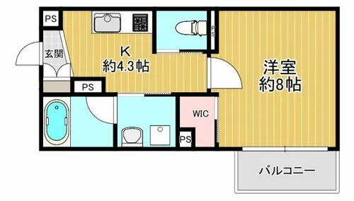 シャーメゾンUK【3階】の間取り