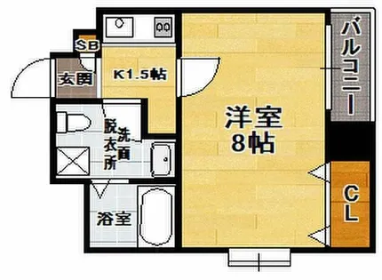 アイ・セレブ大博通り【14階】の間取り