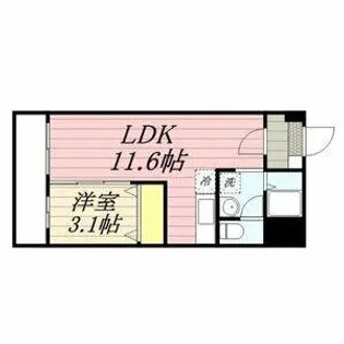 グリュックハイム山王公園前【4階】の間取り