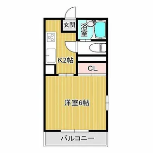 メゾンアンジュレⅠ【302号室】の間取り