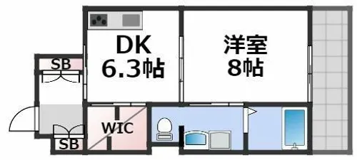 レユニール優【4階】の間取り