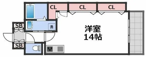 レユニール優【5階】の間取り