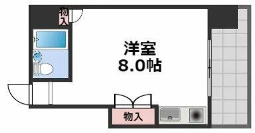 クローバー・メゾン戎【7階】の間取り