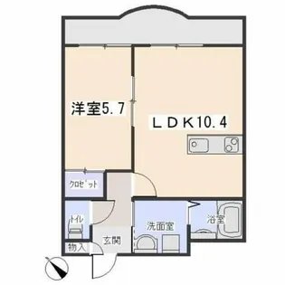 シャルル大宗【4階】の間取り