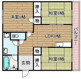 メゾンティック【307号室】の間取り