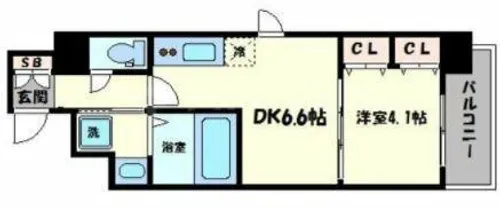 コンフォリア心斎橋EAST【12階】の間取り