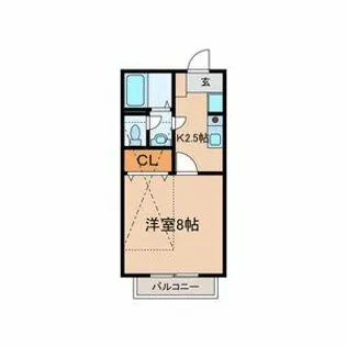 ソレイユ春日井【1階】の間取り