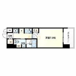 ルネフラッツ森小路駅前Ⅱ【3階】の間取り