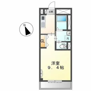 Gloria,s【102号室】の間取り