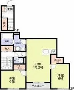 Coco Ange【2階】の間取り