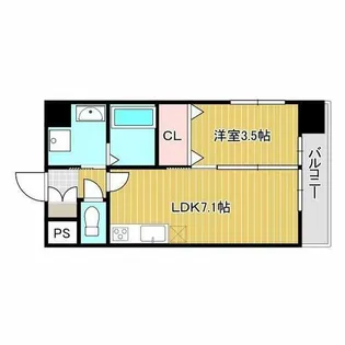アンフィニⅩⅦマローネ【5階】の間取り