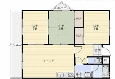 グローリウス長野【1階】の間取り