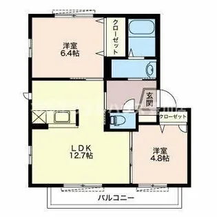 ボヌール大道下【1階】の間取り