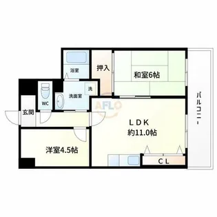 グレース大阪港【3階】の間取り